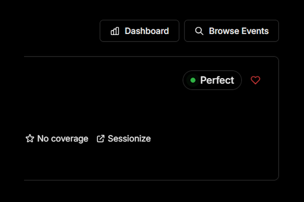 Favorites main view showing curated event management and organized favorites list
